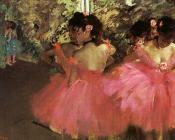 埃德加 德加 : 穿粉红色衣服的舞者